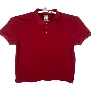 Disney Shopping Mens‎ Dark Red Spread Collared Classic Look Polo Shirt Size XXL